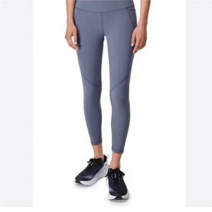 Sweaty Betty Power 7/8 Leggings Womens Blue Stretch Pocket Workout‎ XS